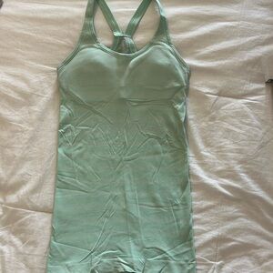 Lululemon mint green tank, size 2
